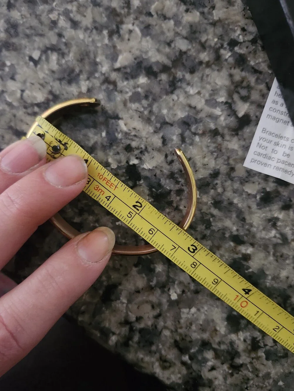 24k Gold Ecetroplated Copper Therapeutic Magnetic Therapy Two Tone Cuff Bracelet